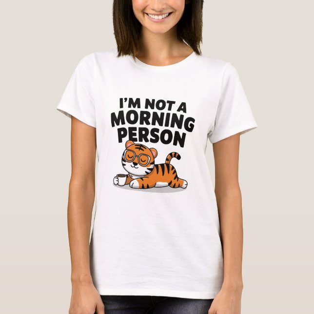 Camiseta No soy una persona matutina (Anverso)
