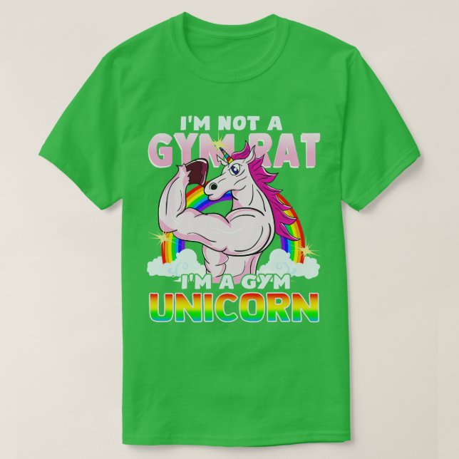 Camiseta No Soy Una Rata De Gimnasio, Soy Un Gimnasio Unico (Diseño del anverso)