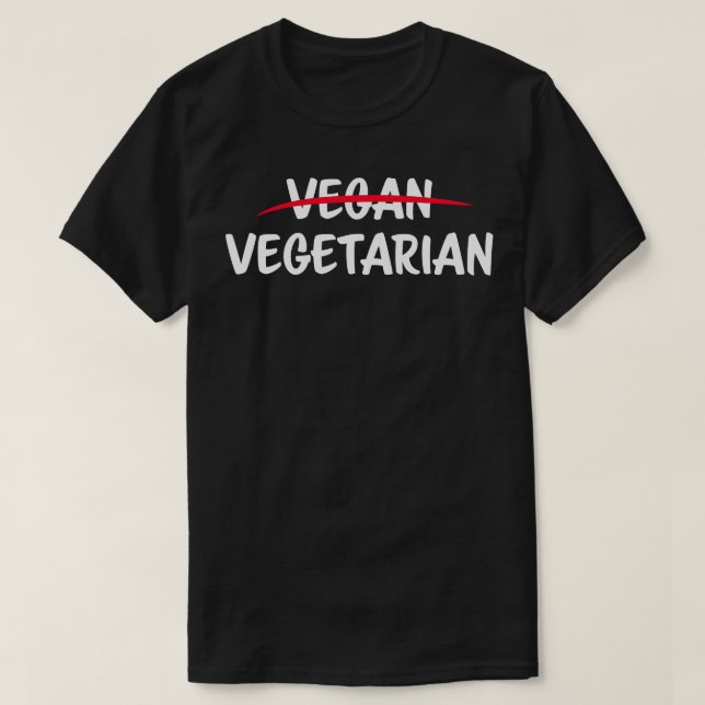 Camiseta No soy Vegan Im Vegetarian (Diseño del anverso)