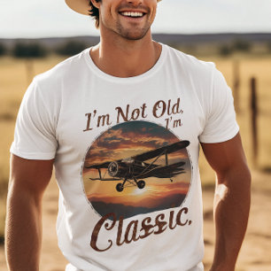 Camiseta No soy viejo soy avión clásico