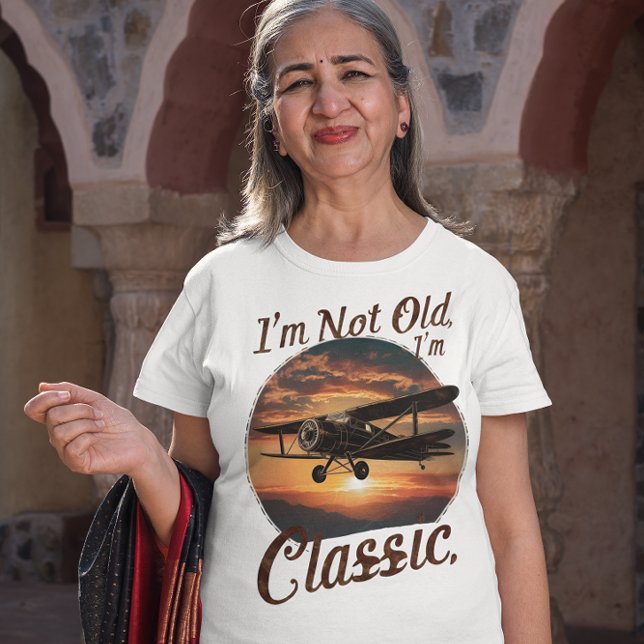 Camiseta No soy viejo soy avión clásico (Subido por el creador)