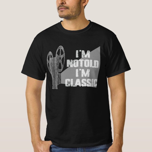 Camiseta No soy viejo soy clásico (Anverso)