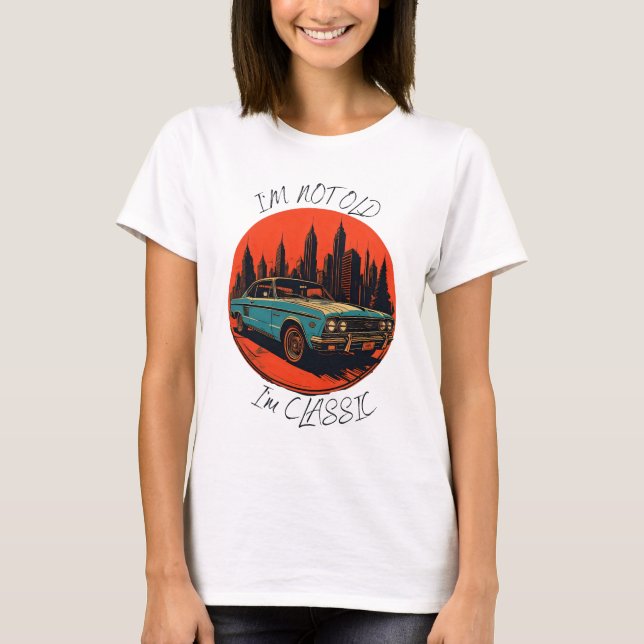 Camiseta no soy viejo, soy clásico (Anverso)