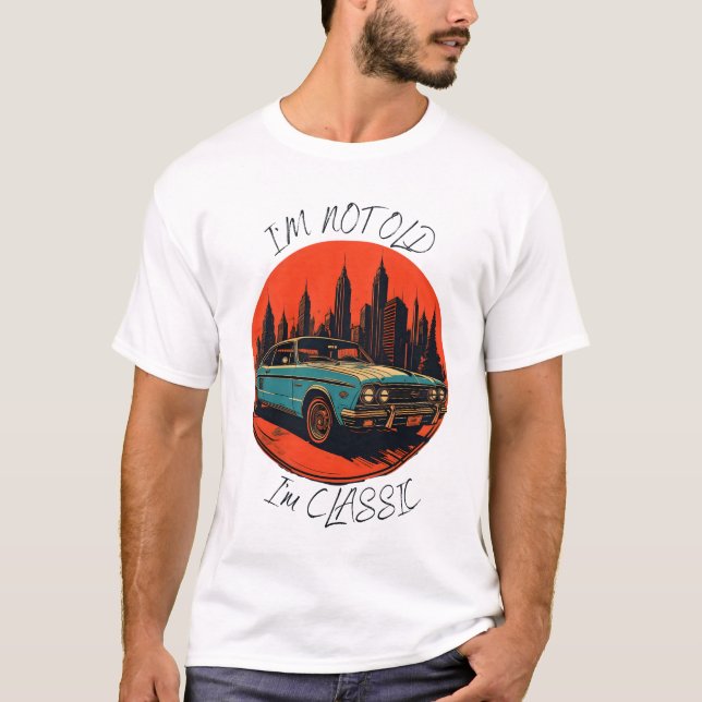 Camiseta no soy viejo, soy clásico (Anverso)