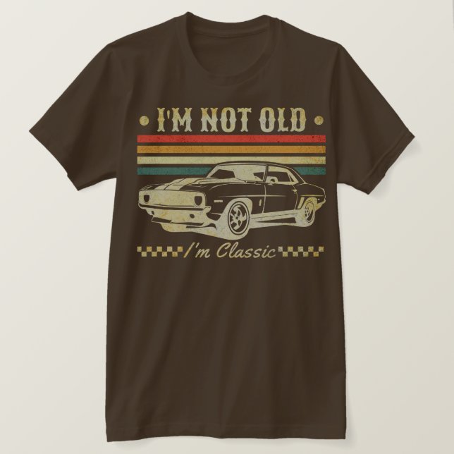 Camiseta No soy viejo, soy clásico (Anverso del diseño)