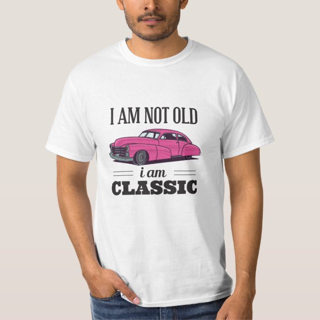 Camiseta No soy viejo soy clásico (Anverso)