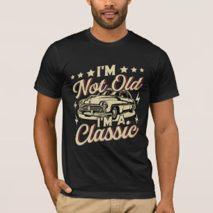 Camiseta No soy viejo soy clásico de divertidos gráficos cl