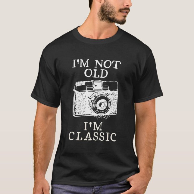 Camiseta No Soy Viejo, Soy Clásico Fotógrafo De Cámaras Gra (Anverso)