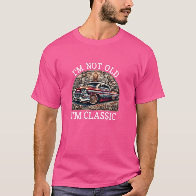 Camiseta No soy viejo Soy clásico - Lowrider chicano - Vint (Anverso)