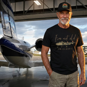 Camiseta No Soy Viejo Soy Clásico Piloto Aviador de Warbird