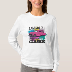 Camiseta No soy viejo, soy clásico. Salpicaduras de color g