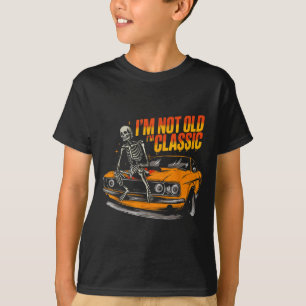 Camiseta No soy viejo soy divertido gráfico de coche antigu