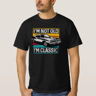 Camiseta No soy viejo Soy el clásico coche músculo vintage