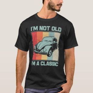 Camiseta No soy viejo Soy el clásico escarabajo retro vinta