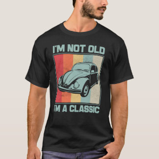 Camiseta No soy viejo Soy el clásico escarabajo retro vinta