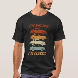 Camiseta No soy viejo Soy el diseño clásico de coches de co