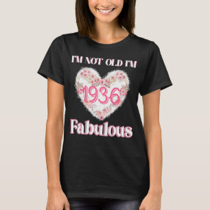 Camiseta No soy viejo Soy Fabuloso Nacimiento Floral Vintag