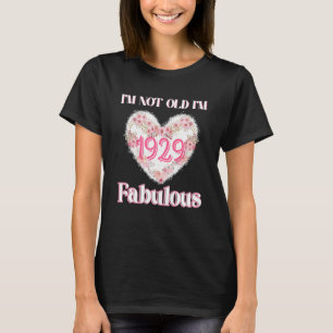 Camiseta No soy viejo Soy Fabuloso Nacimiento Floral Vintag