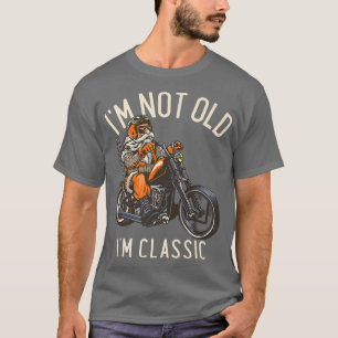 Camiseta No soy viejo Soy la clásica motocicleta gráfica di