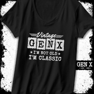 Camiseta No soy viejo soy la generación clásica X divertida
