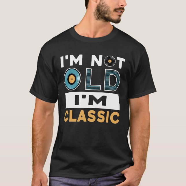 Camiseta No soy viejo soy tipografía clásica papá (Anverso)