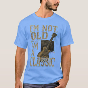 Camiseta No soy viejo, soy un amante de la música de guitar