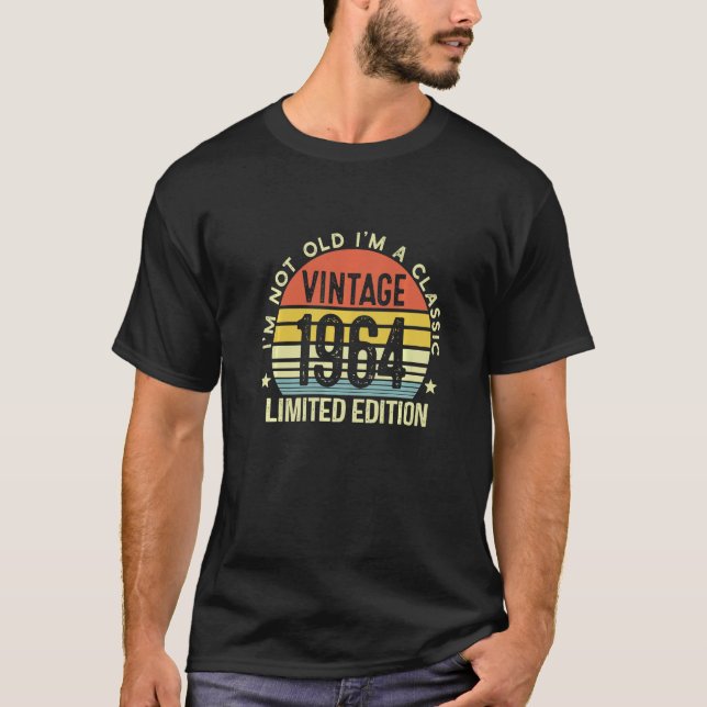 Camiseta No soy viejo, soy un clásico de la época 1964 (Anverso)
