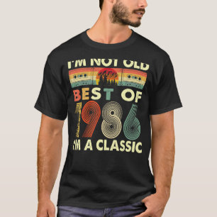 Camiseta No soy viejo Soy un clásico de la época 1986 36º n