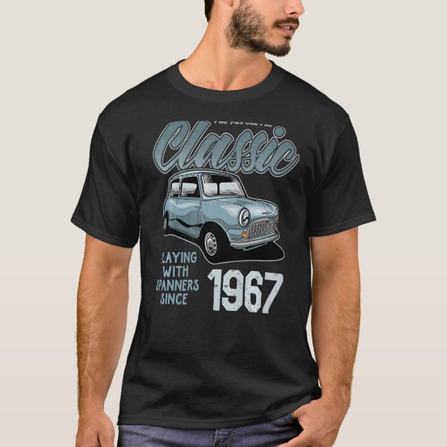 Camiseta No soy viejo Soy un clásico de la época del coche  (Anverso)