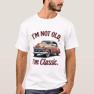 Camiseta No soy viejo Soy un clásico gráfico de coches dive