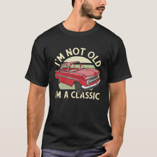 Camiseta No soy viejo Soy un clásico gráfico de coches dive