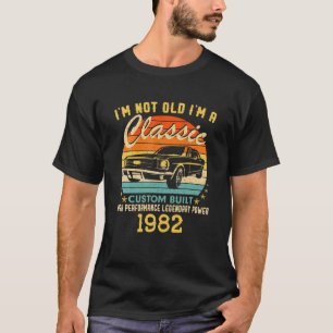 Camiseta No soy viejo Soy un clásico nacido en 1982 40º cum
