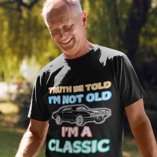 Camiseta No soy viejo, soy un coche camaro clásico de 1968  (Subido por el creador)