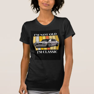 Camiseta No soy viejo, soy un gráfico de coches divertidos 