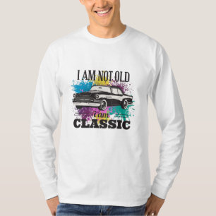 Camiseta No soy viejo, soy un negro gris clásico