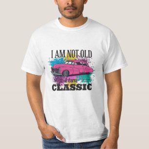 Camiseta No soy viejo, soy un negro gris clásico