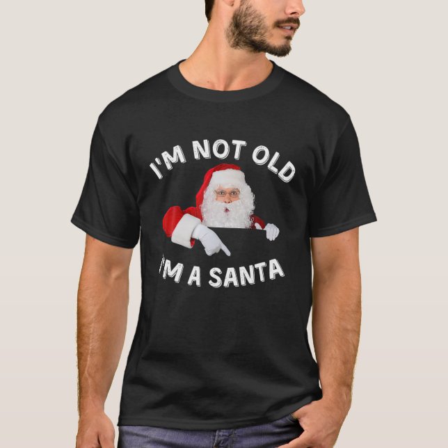 Camiseta No soy viejo Soy un vestido de Papá Noel Feliz Wi  (Anverso)
