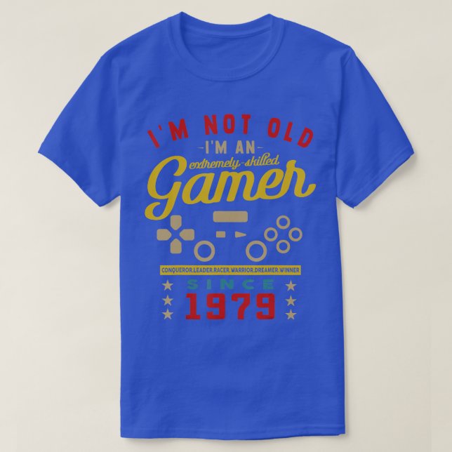 Camiseta No Soy Viejo, Soy Un Videojuego Calificado 1979Vid (Diseño del anverso)