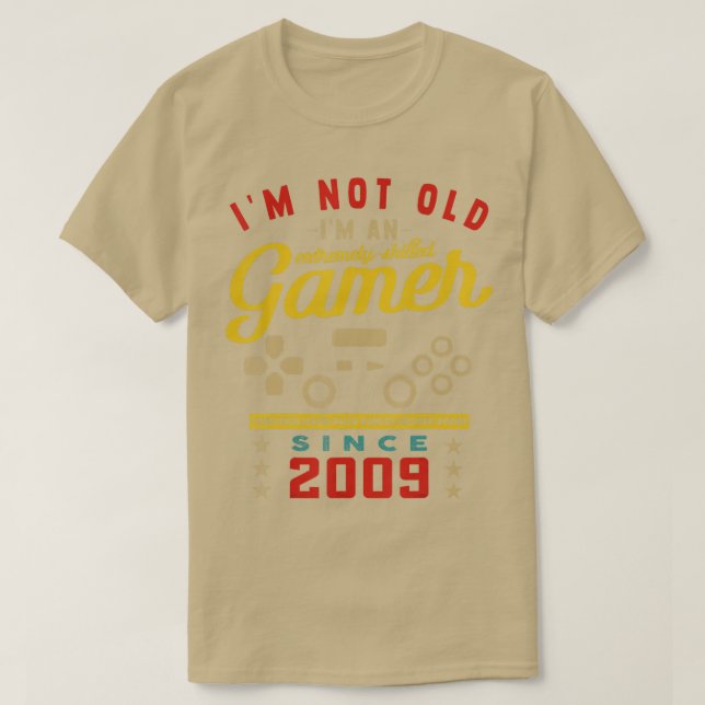 Camiseta No Soy Viejo, Soy Un Videojuego Calificado 2009Vid (Diseño del anverso)