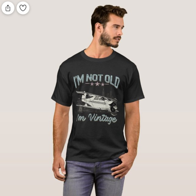 Camiseta No soy viejo, soy vintage (Subido por el creador)