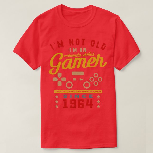 Camiseta No Soy Viejo Yo Soy Un Videojuego De Videojuegos D (Diseño del anverso)