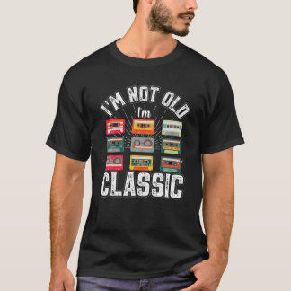 Camiseta NO SOY VIEJOS Hombres Clásicos de Casete IM Mujere