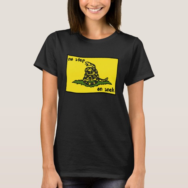 Camiseta No Step On Snek Gadsden Flag Meme (Anverso)
