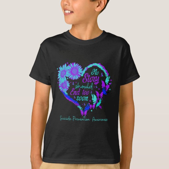 Camiseta No Story Should End Too Soon Heart Women Suicide P (Anverso)
