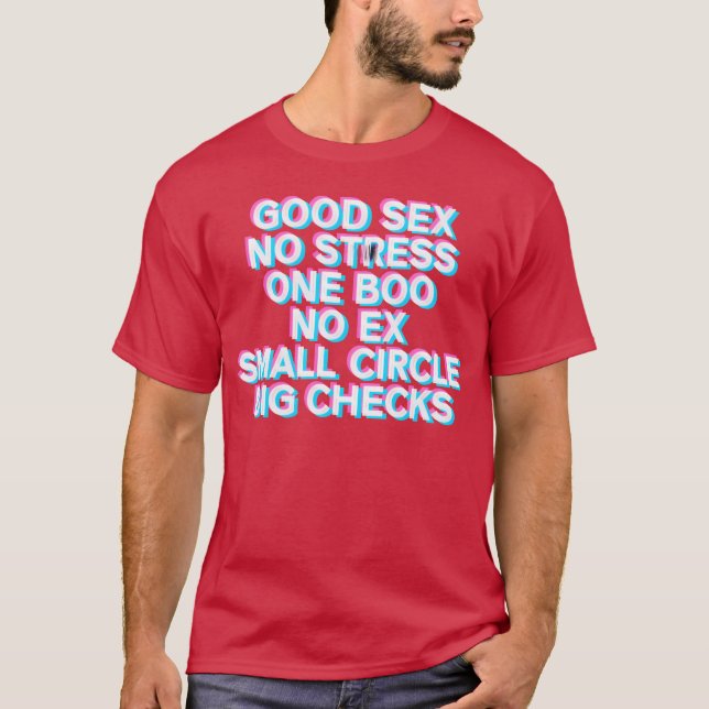 Camiseta No Stress One Boo No E Espalda Imprimir Dicho de R (Anverso)