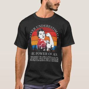 Camiseta No subestimar nunca las mamáes de seguridad de la