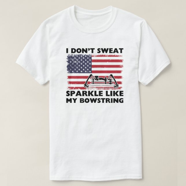Camiseta No sudor a la espuma como mi Bowstring | Tiro con  (Diseño del anverso)