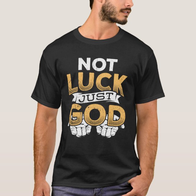 Camiseta No suerte, sólo la escritura de culto misionero de (Anverso)