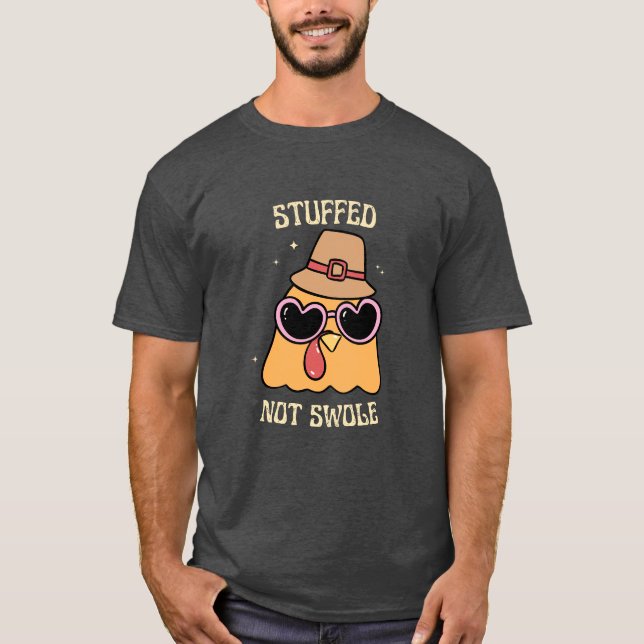 Camiseta No Swole Thanksgiving Fitness Funny Retro (Anverso)