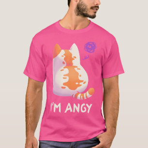 Camiseta No Talk Me Soy Angy Angry Kitty Meme Fluffy Kawaii